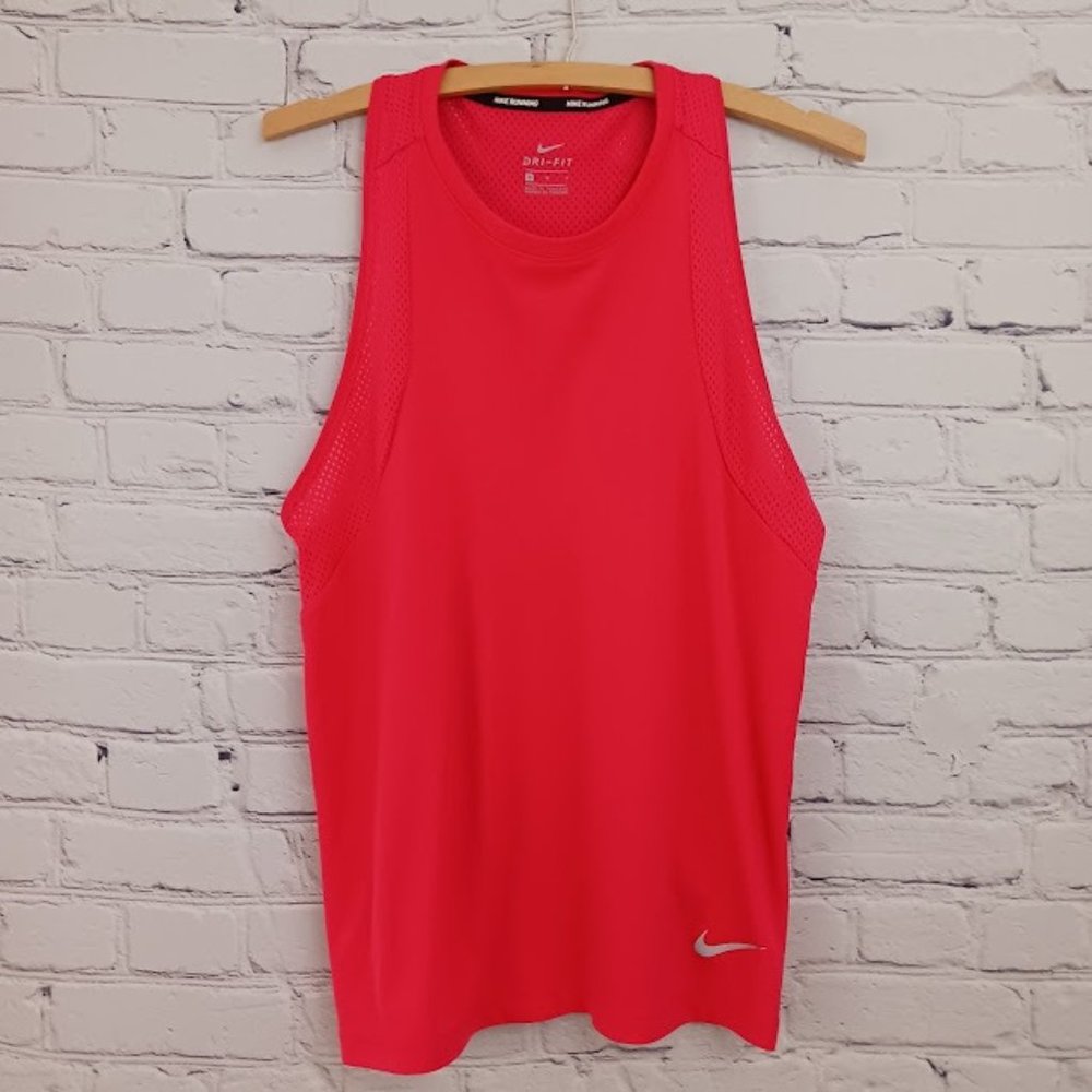 NIKE Miler Running Pro Dri-fit Women’s Size Medium Pink Tank Top Shirt